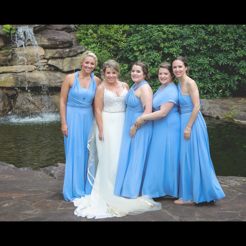 Blue Bridesmaids Dress